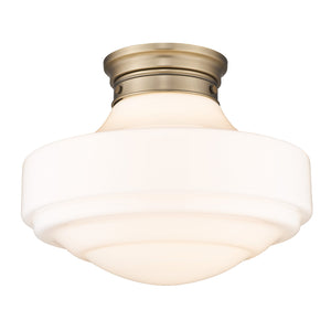 Golden - 0508-LSF MBS-VMG - One Light Semi-Flush Mount - Ingalls MBS - Modern Brass