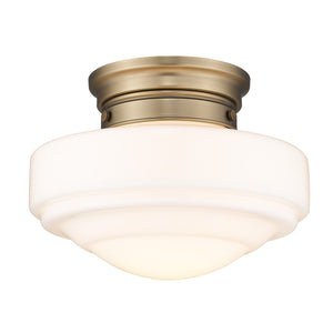 Golden - 0508-SF MBS-VMG - One Light Semi-Flush Mount - Ingalls MBS - Modern Brass