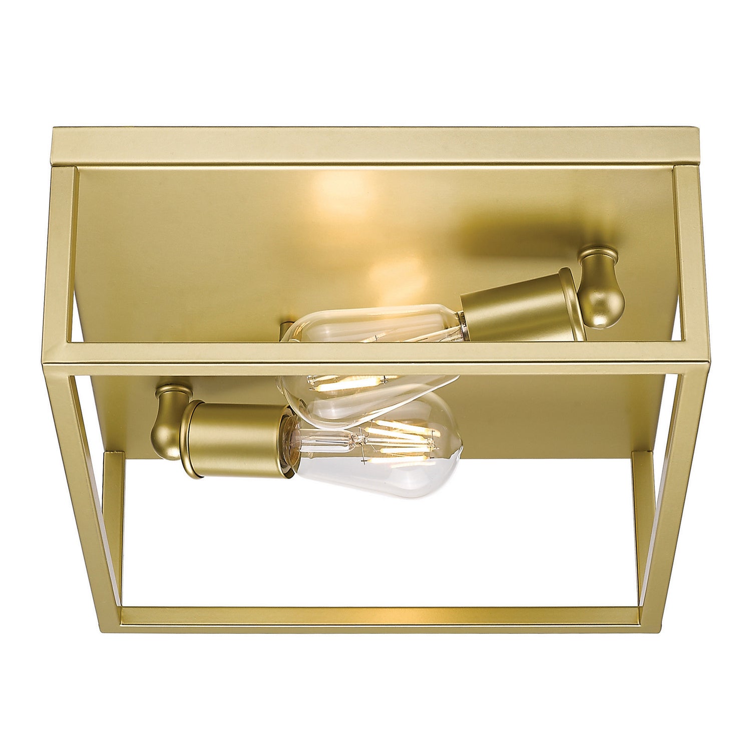 Golden - 2072-FM OG - Two Light Flush Mount - Wesson OG - Olympic Gold