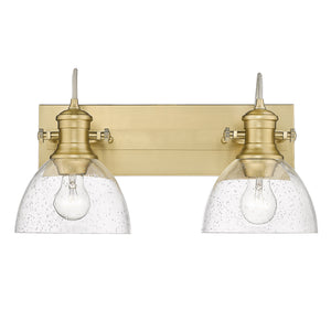 Golden - 3118-BA2 BCB-SD - Two Light Bath Vanity - Hines BCB - Brushed Champagne Bronze