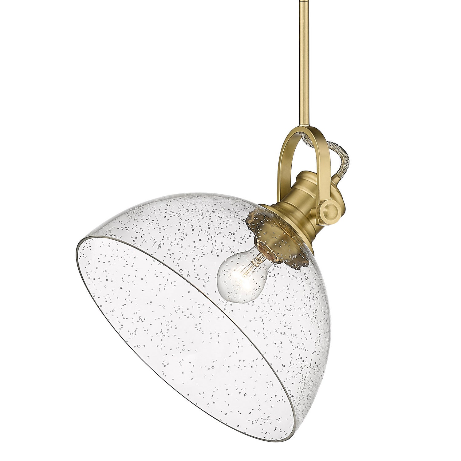 Golden - 3118-L BCB-SD - One Light Pendant - Hines BCB - Brushed Champagne Bronze