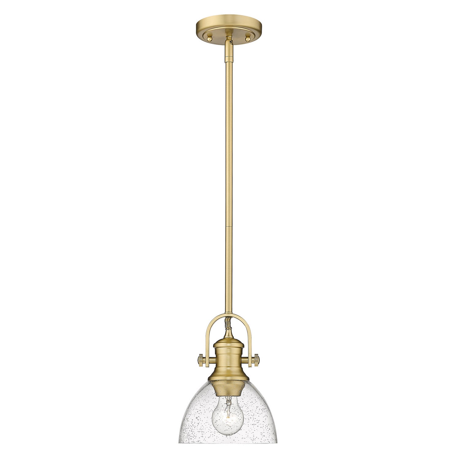 Golden - 3118-M1L BCB-SD - One Light Mini Pendant - Hines BCB - Brushed Champagne Bronze