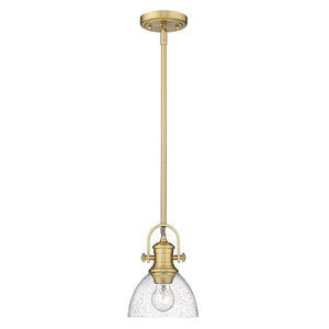 Golden - 3118-M1L BCB-SD - One Light Mini Pendant - Hines BCB - Brushed Champagne Bronze