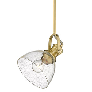 Golden - 3118-M1L BCB-SD - One Light Mini Pendant - Hines BCB - Brushed Champagne Bronze