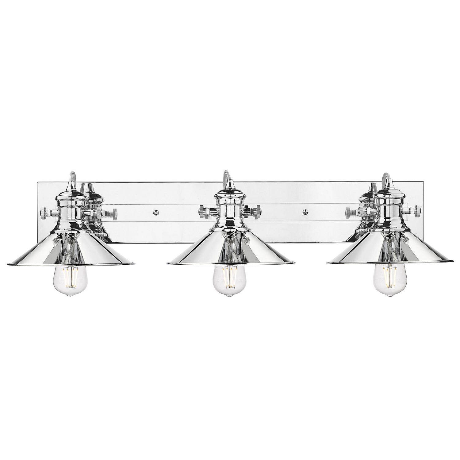 Golden - 3122-BA3 CH-CH - Three Light Bath Vanity - Kleine - Chrome