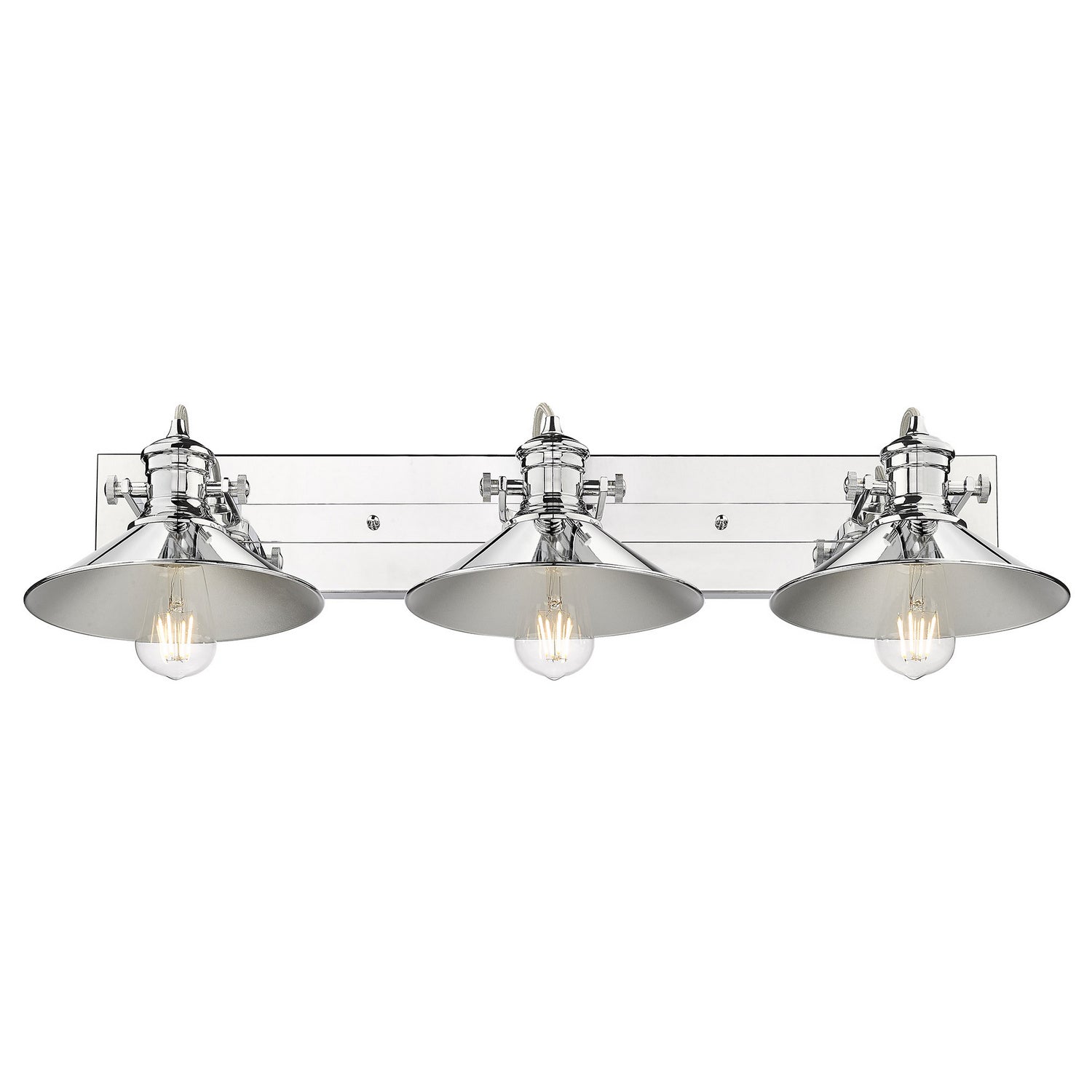 Golden - 3122-BA3 CH-CH - Three Light Bath Vanity - Kleine - Chrome