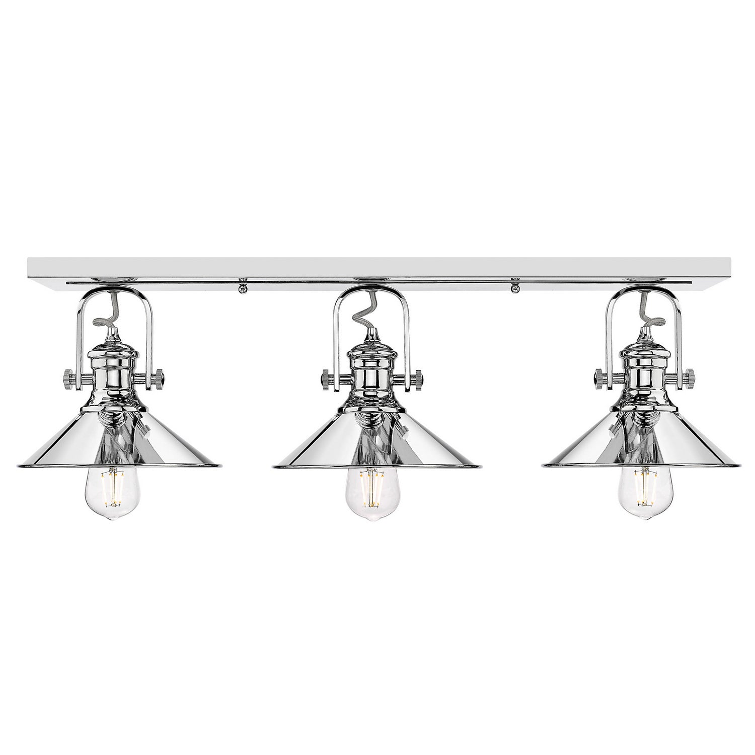 Golden - 3122-BA3 CH-CH - Three Light Bath Vanity - Kleine - Chrome