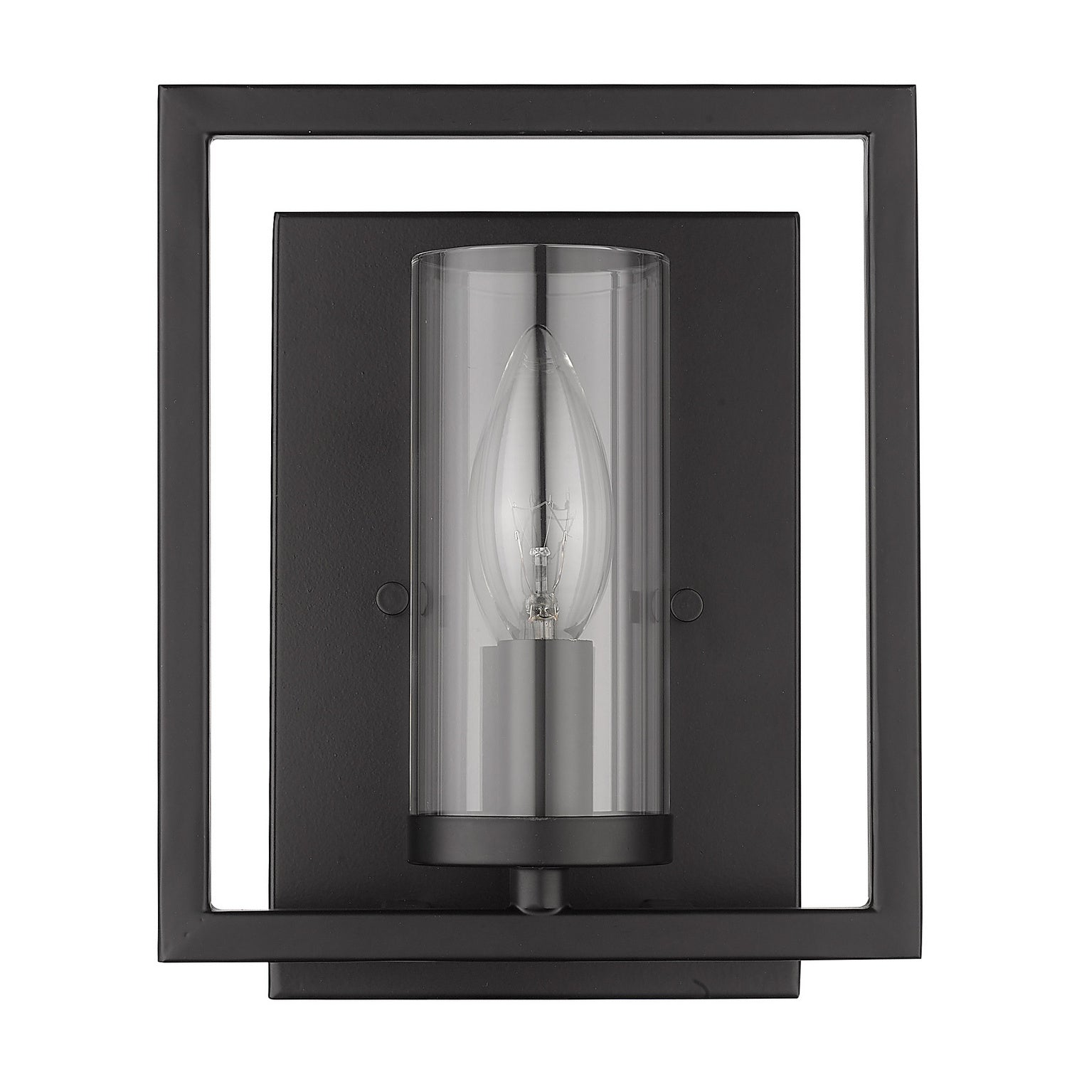 Golden - 6068-1W BLK - One Light Wall Sconce - Marco BLK - Matte Black