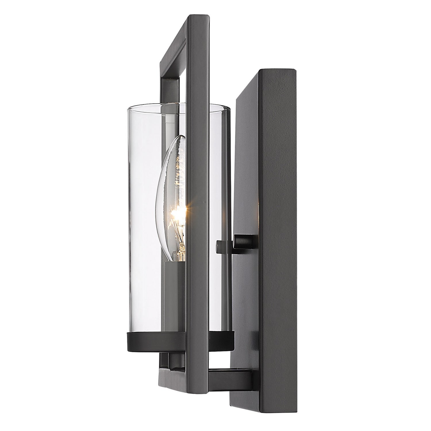 Golden - 6068-1W BLK - One Light Wall Sconce - Marco BLK - Matte Black