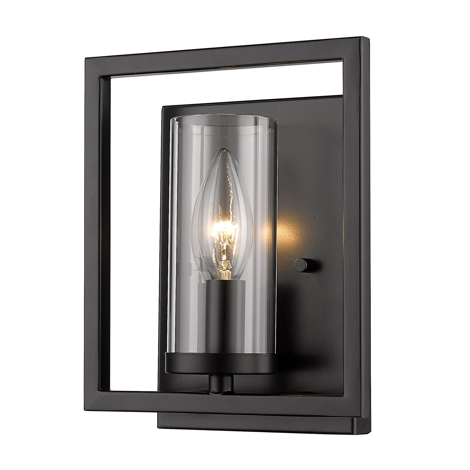 Golden - 6068-1W BLK - One Light Wall Sconce - Marco BLK - Matte Black