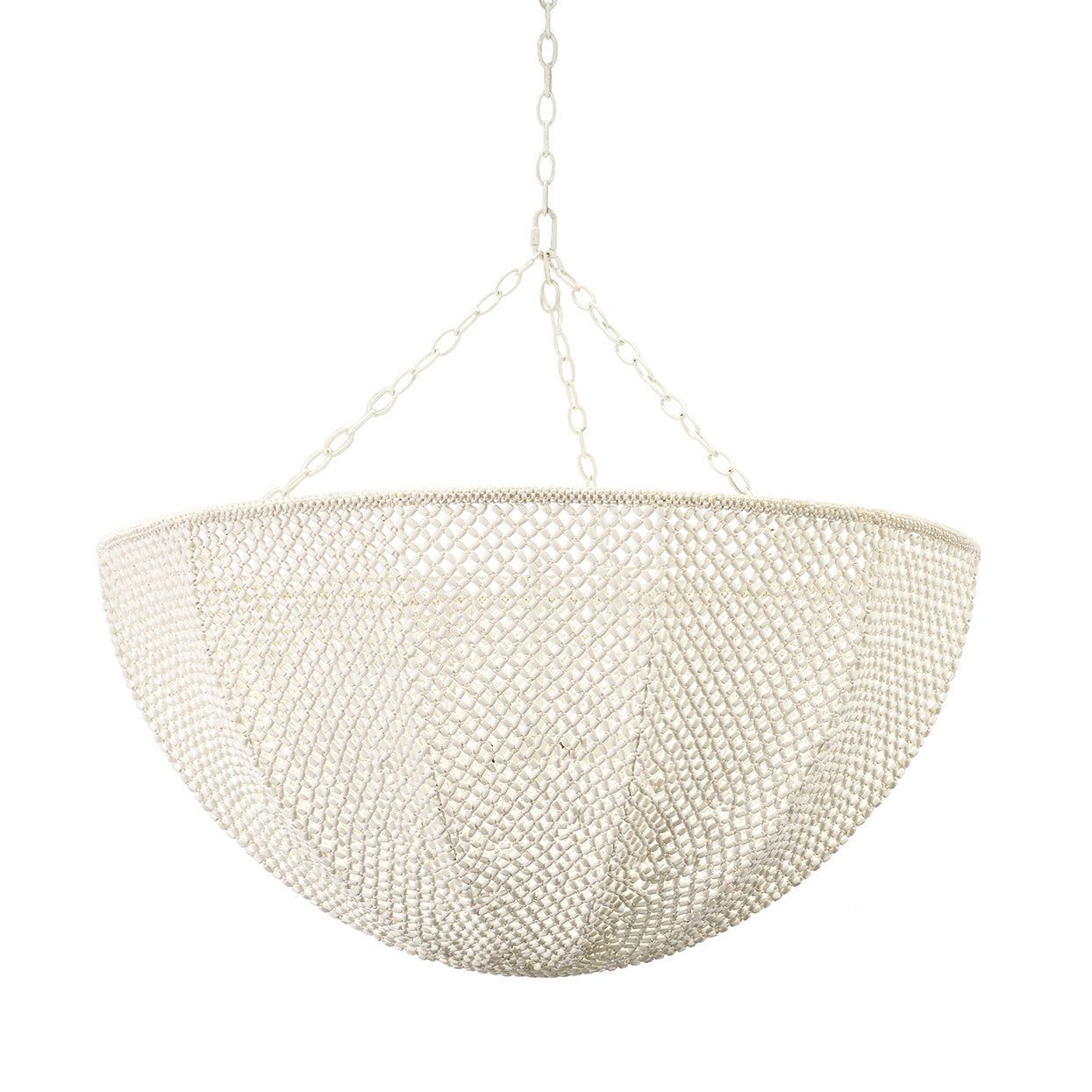 Palecek - 2007-79 - Four Light Chandelier - Quinn - Cream