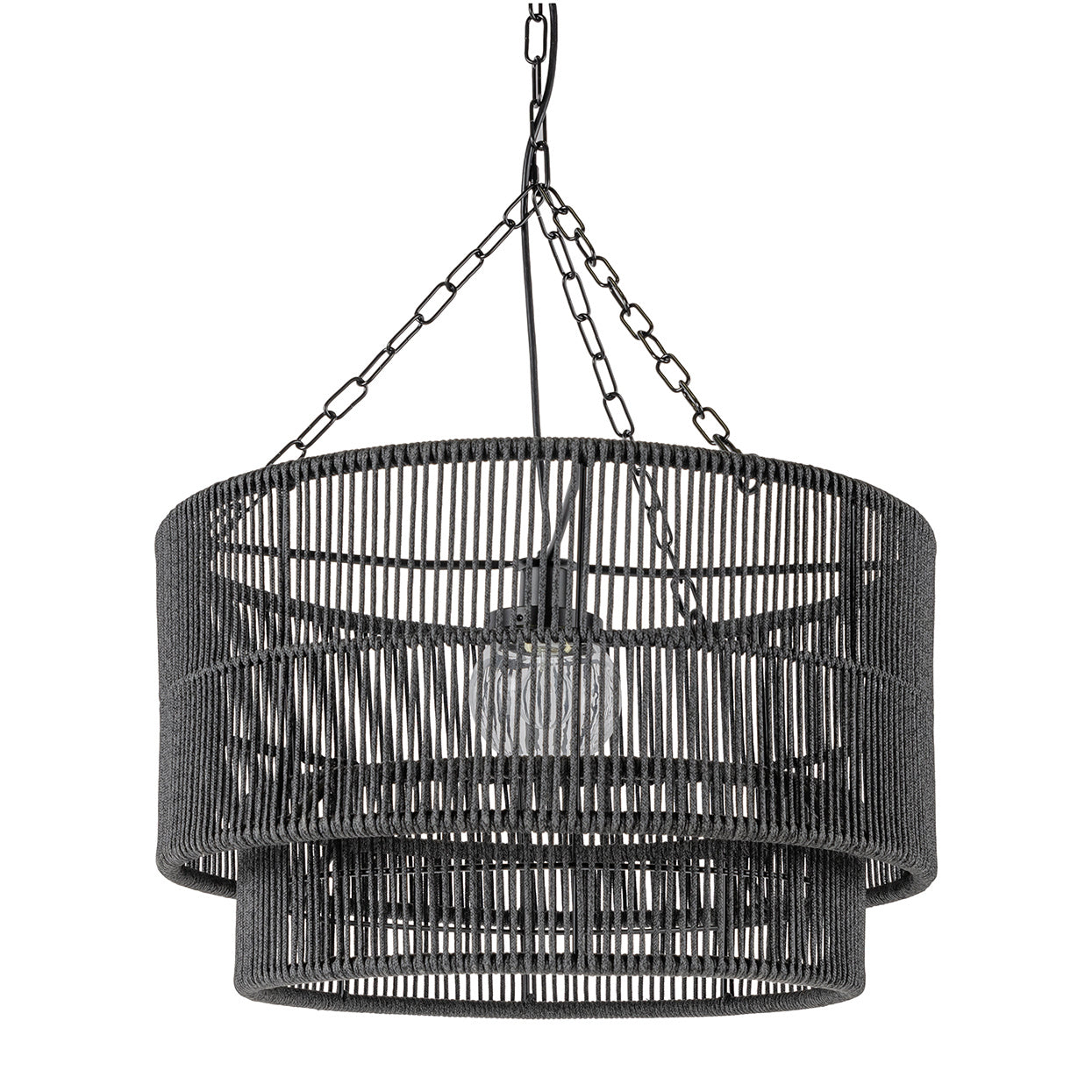 Palecek - 2016-79 - One Light Outdoor Pendant - Tanner - Black