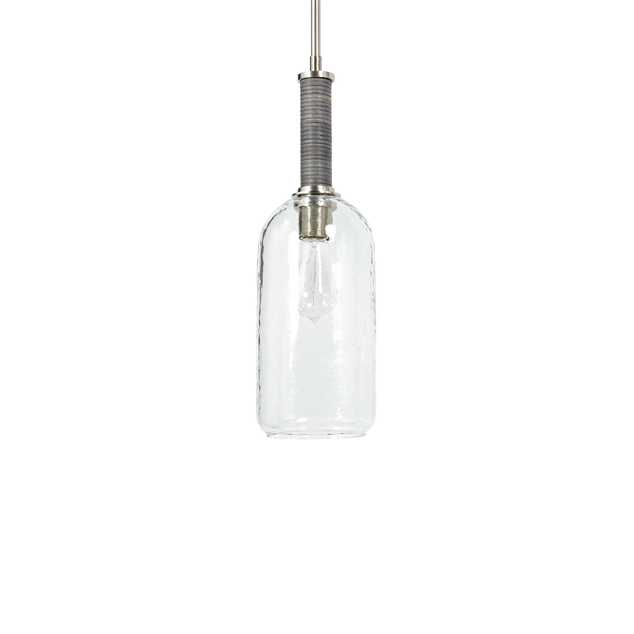 Palecek - 2097-79 - One Light Pendant - Bronson - Pewter