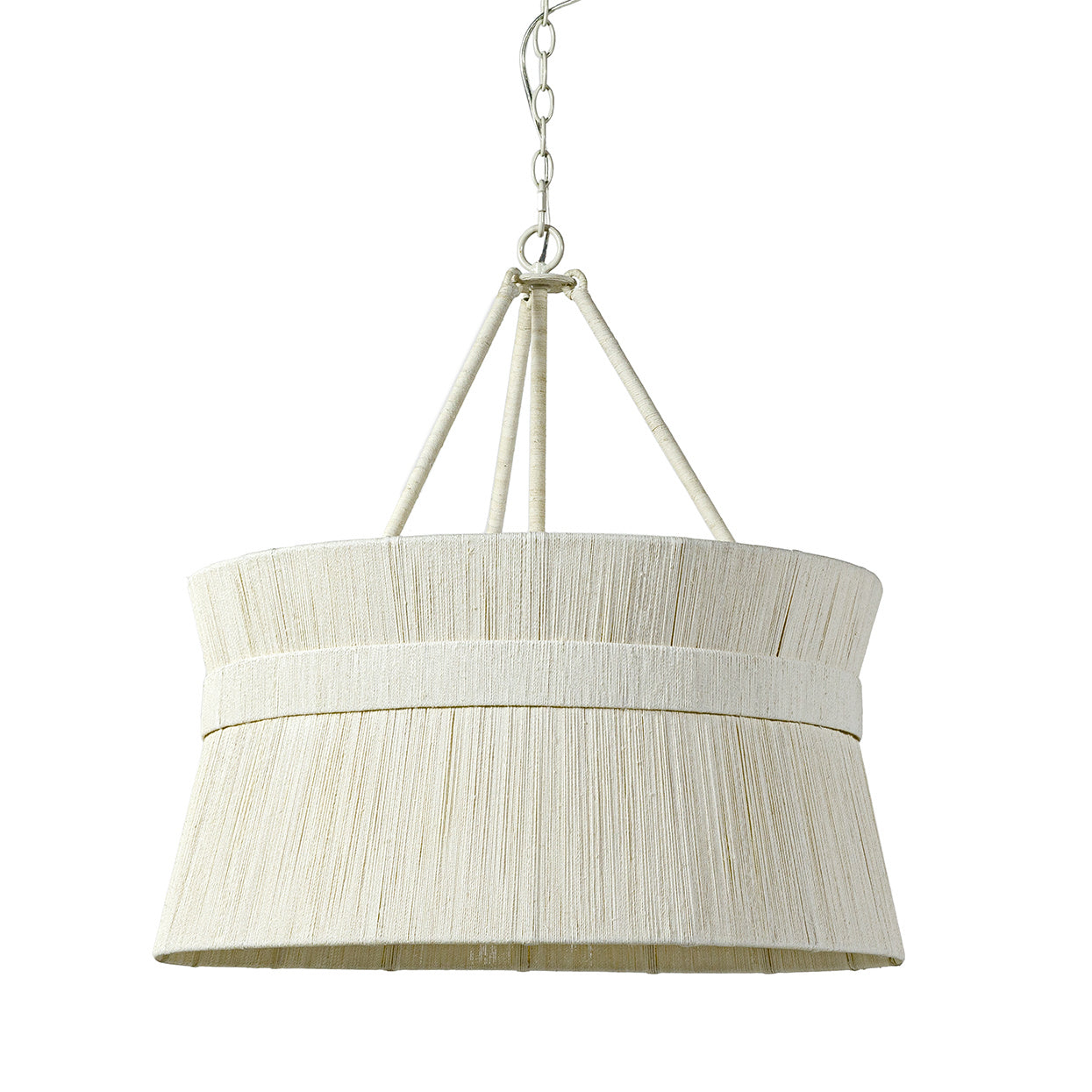 Palecek - 2130-79 - Three Light Chandelier - Cassidy - Off-White