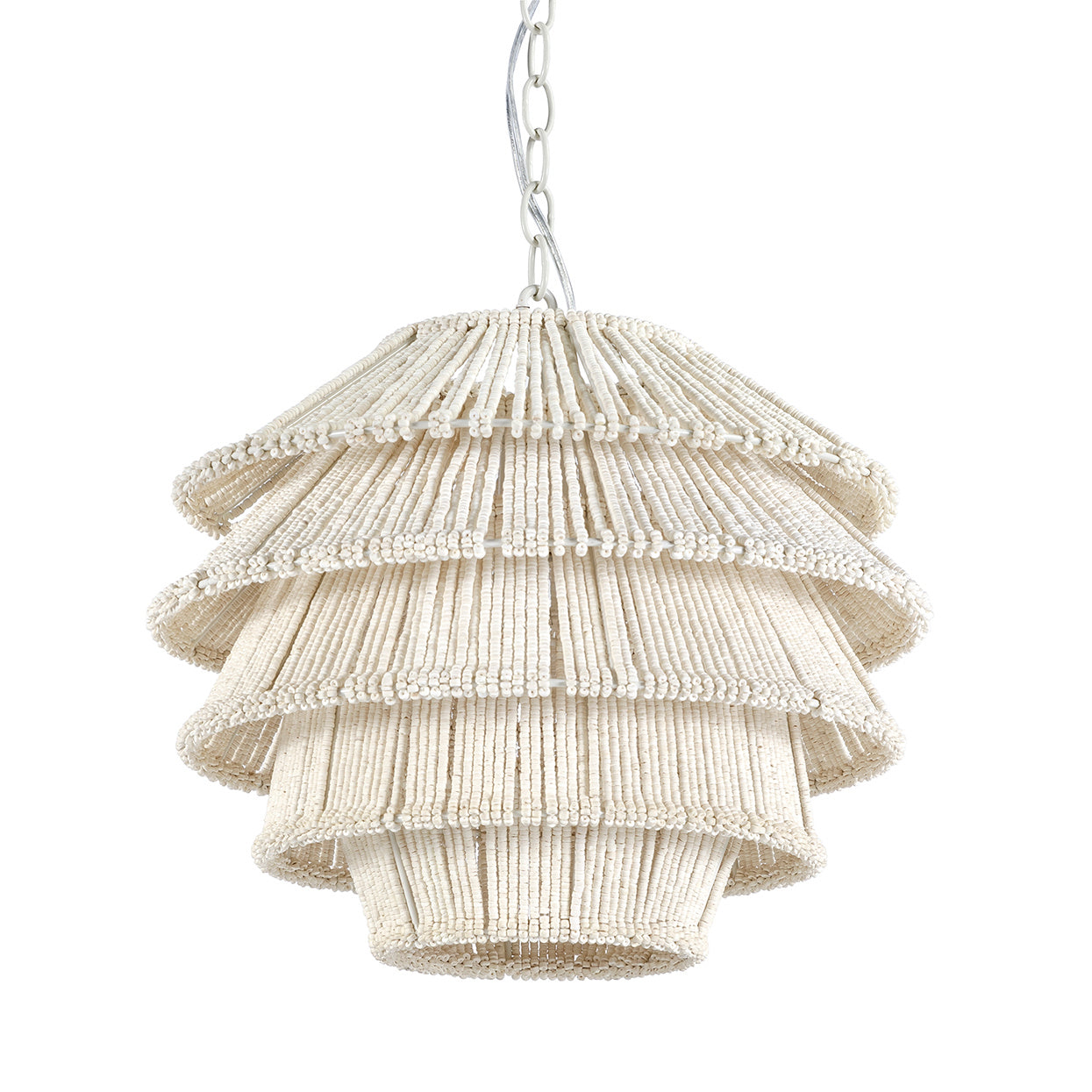 Palecek - 2400-79 - One Light Pendant - Greta - Off-White