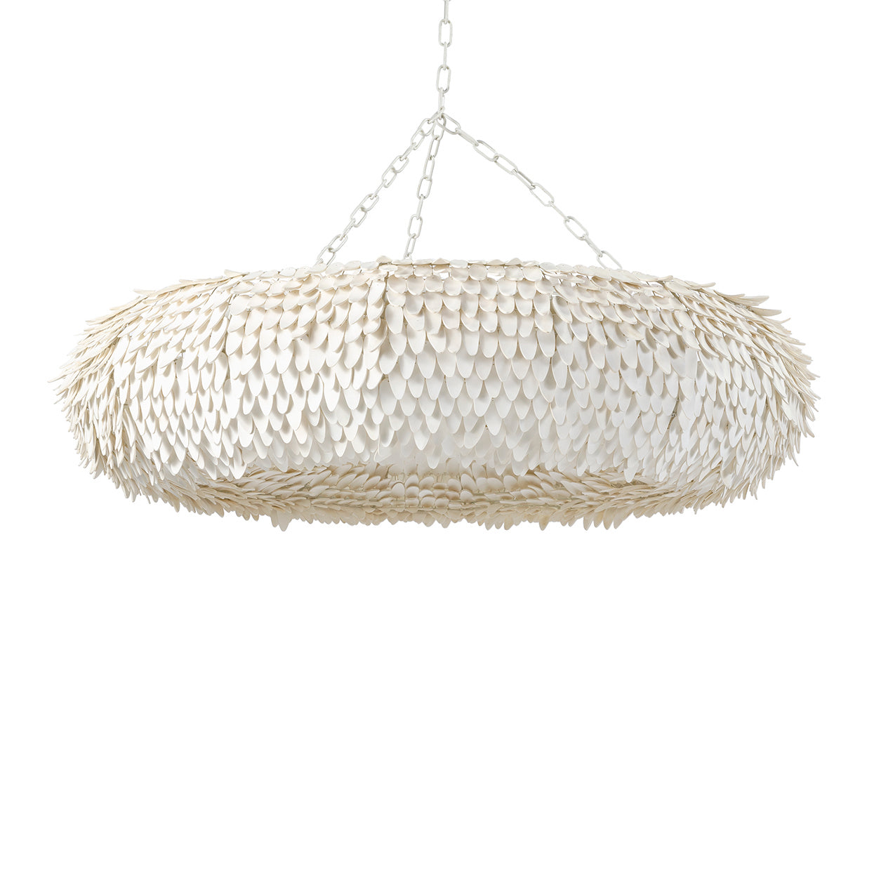 Palecek - 2401-79 - Eight Light Chandelier - Mariposa - Off-White