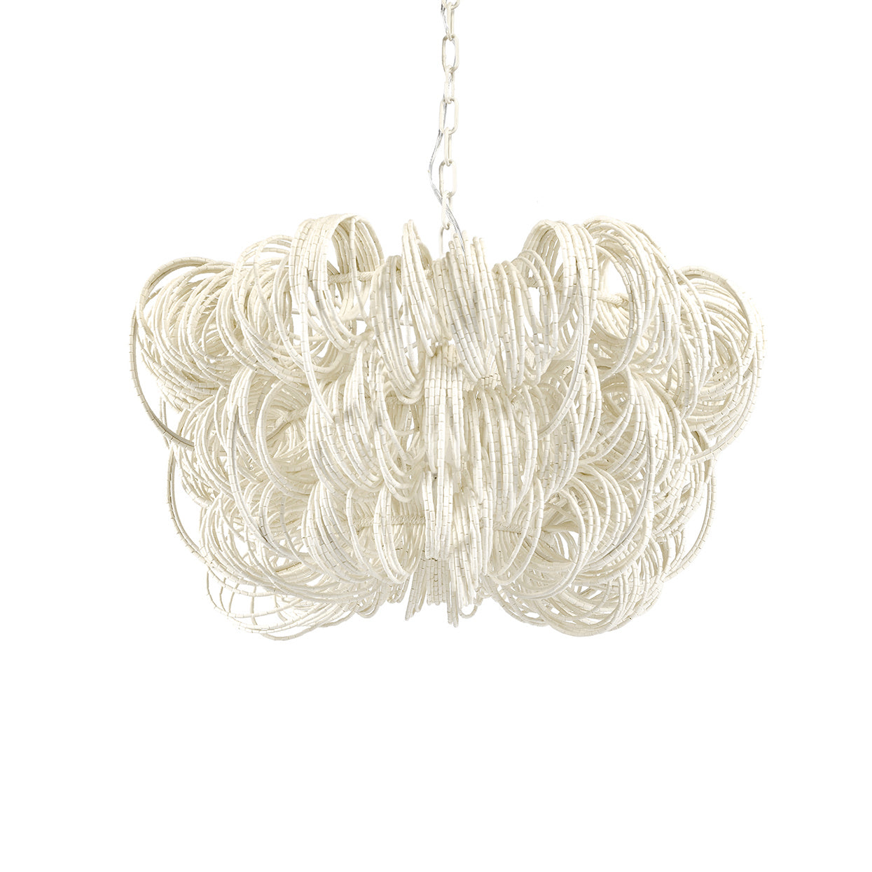 Palecek - 2423-79 - Three Light Chandelier - Monroe - Off-White