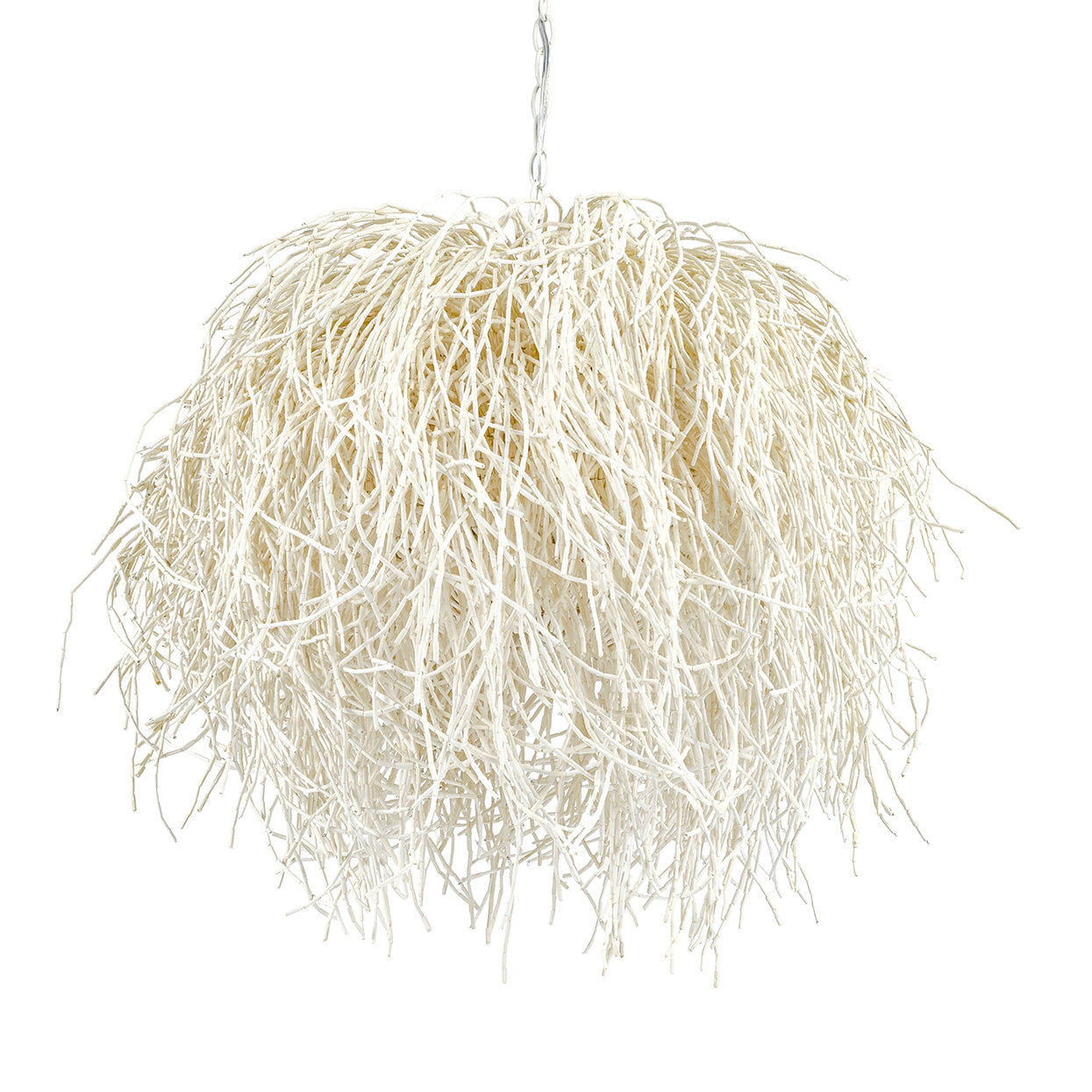 Palecek - 2431-79 - Three Light Chandelier - Windblown - Off-White