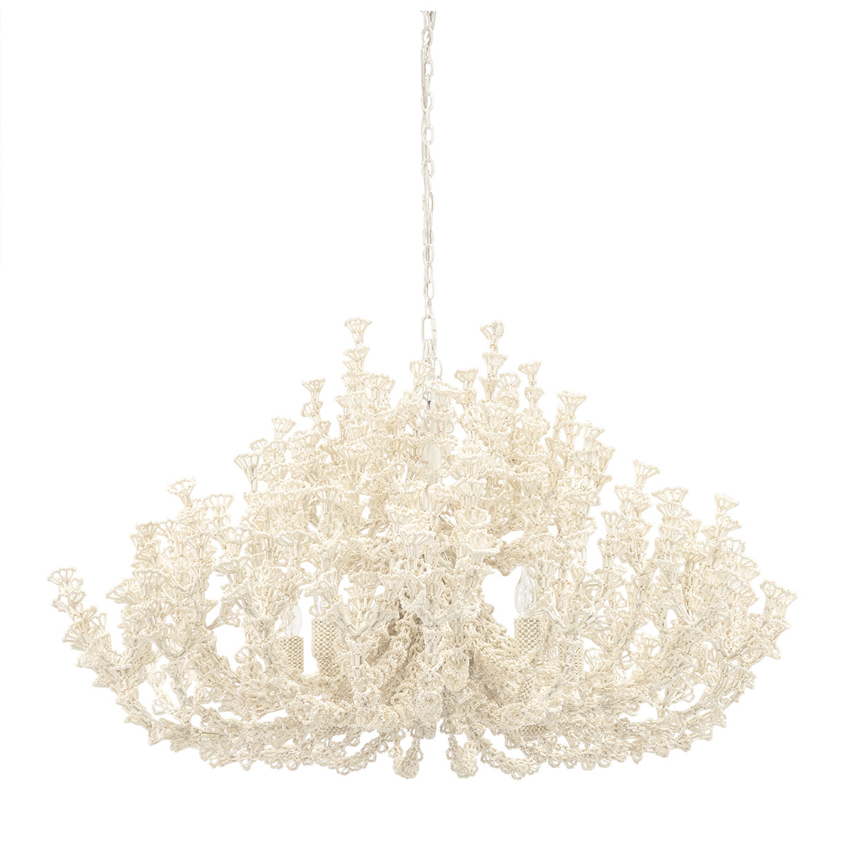 Palecek - 2448-79 - Chandelier - Seychelles - Off-White