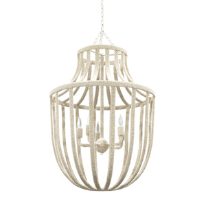 Palecek - 2469-79 - Five Light Chandelier - Paloma - Cream