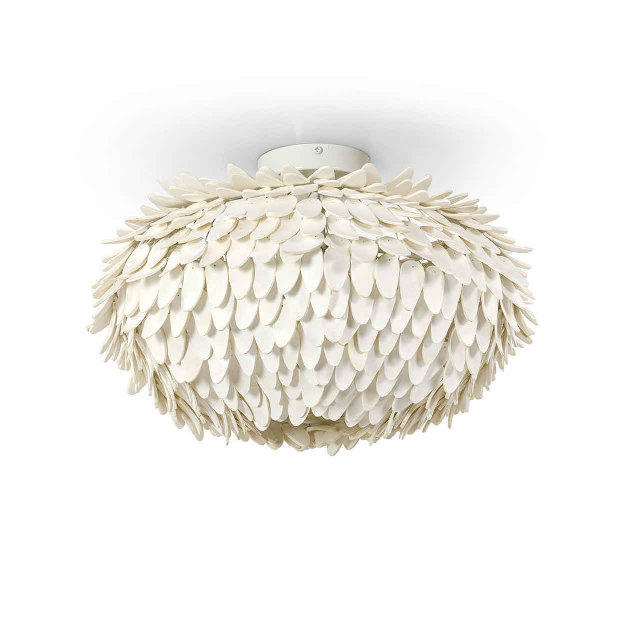 Palecek - 2627-79 - Semi Flush Mount - Mariposa - Off-White