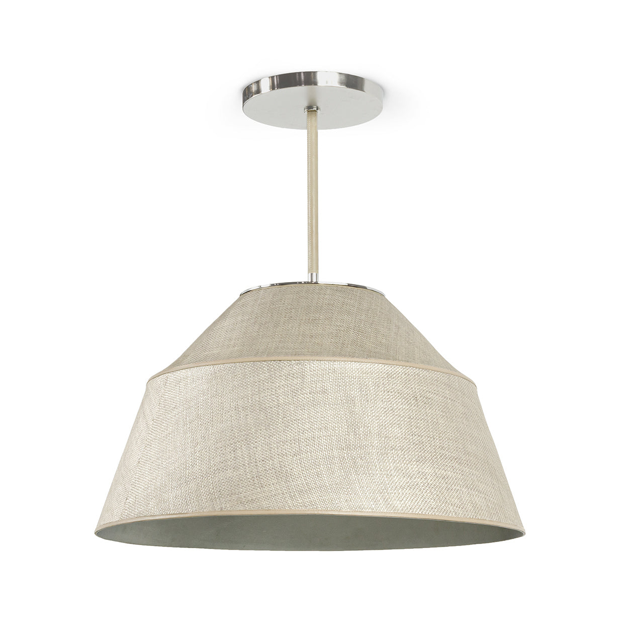 Palecek - 2771-79 - Three Light Pendant - Capistrano - Brushed Nickel