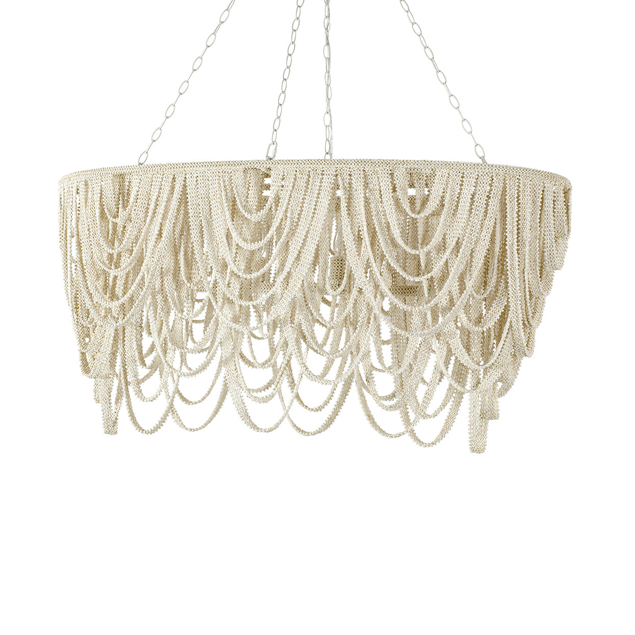 Palecek - 2909-79 - Four Light Chandelier - Selita - Cream