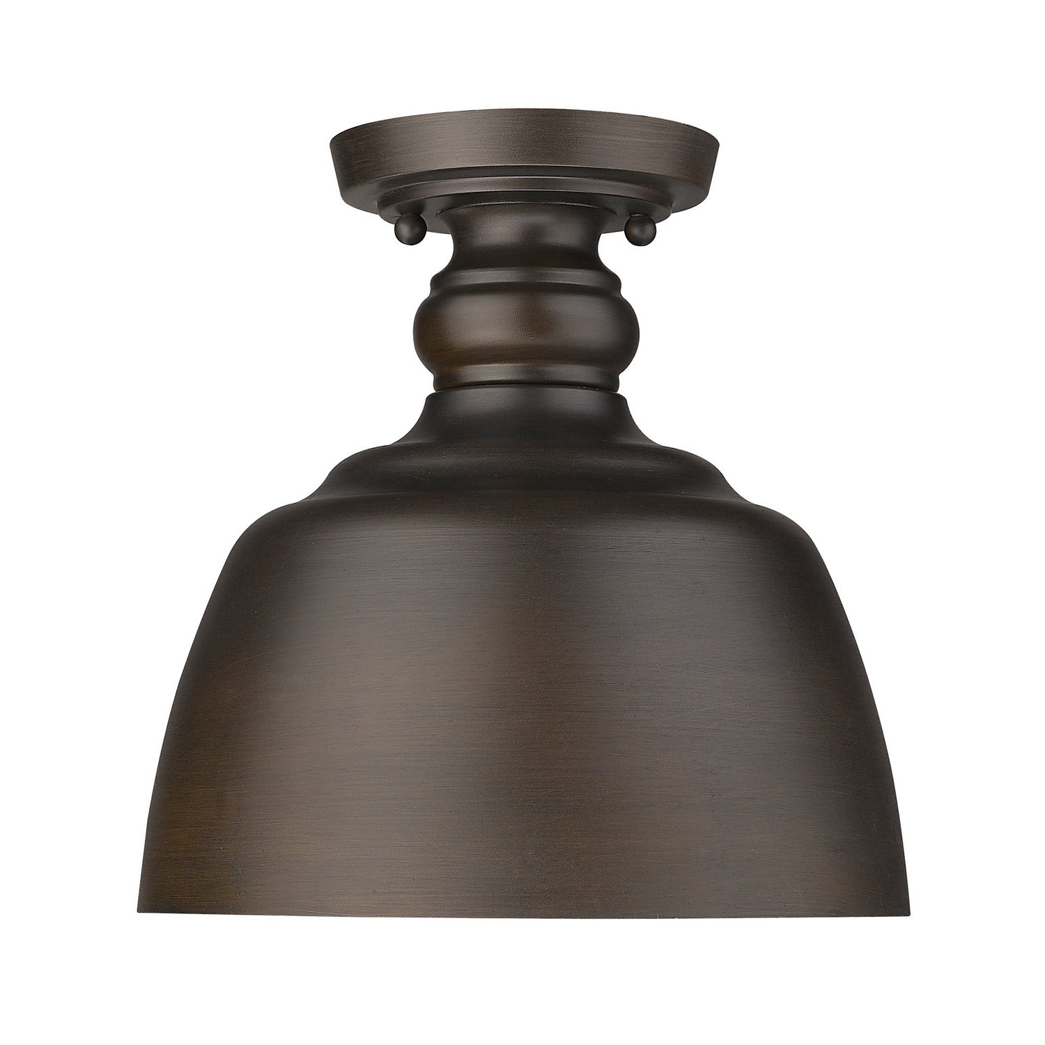 Golden - 0316-FM RBZ - One Light Flush Mount - Holmes - Rubbed Bronze