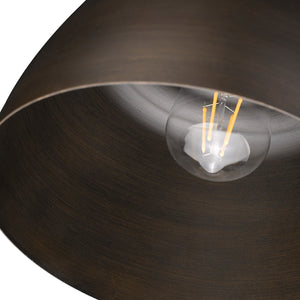 Golden - 0316-FM RBZ - One Light Flush Mount - Holmes - Rubbed Bronze