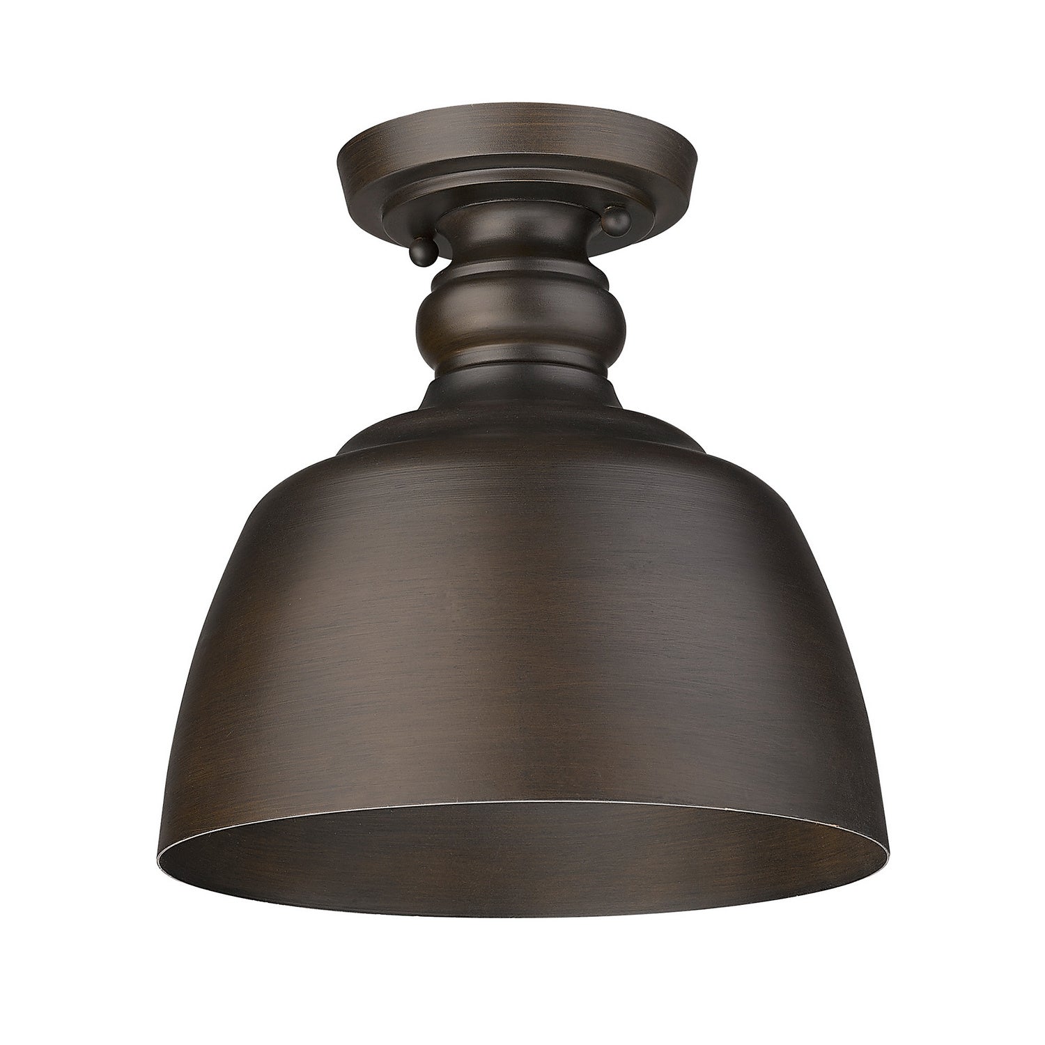 Golden - 0316-FM RBZ - One Light Flush Mount - Holmes - Rubbed Bronze