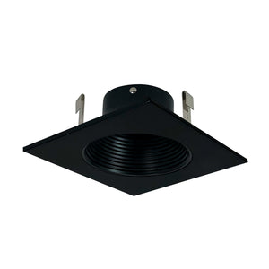 Nora Lighting - NL-4810BB - 4" Baffle, Sq Trim - Rec Lv 4" Square Trim - Black