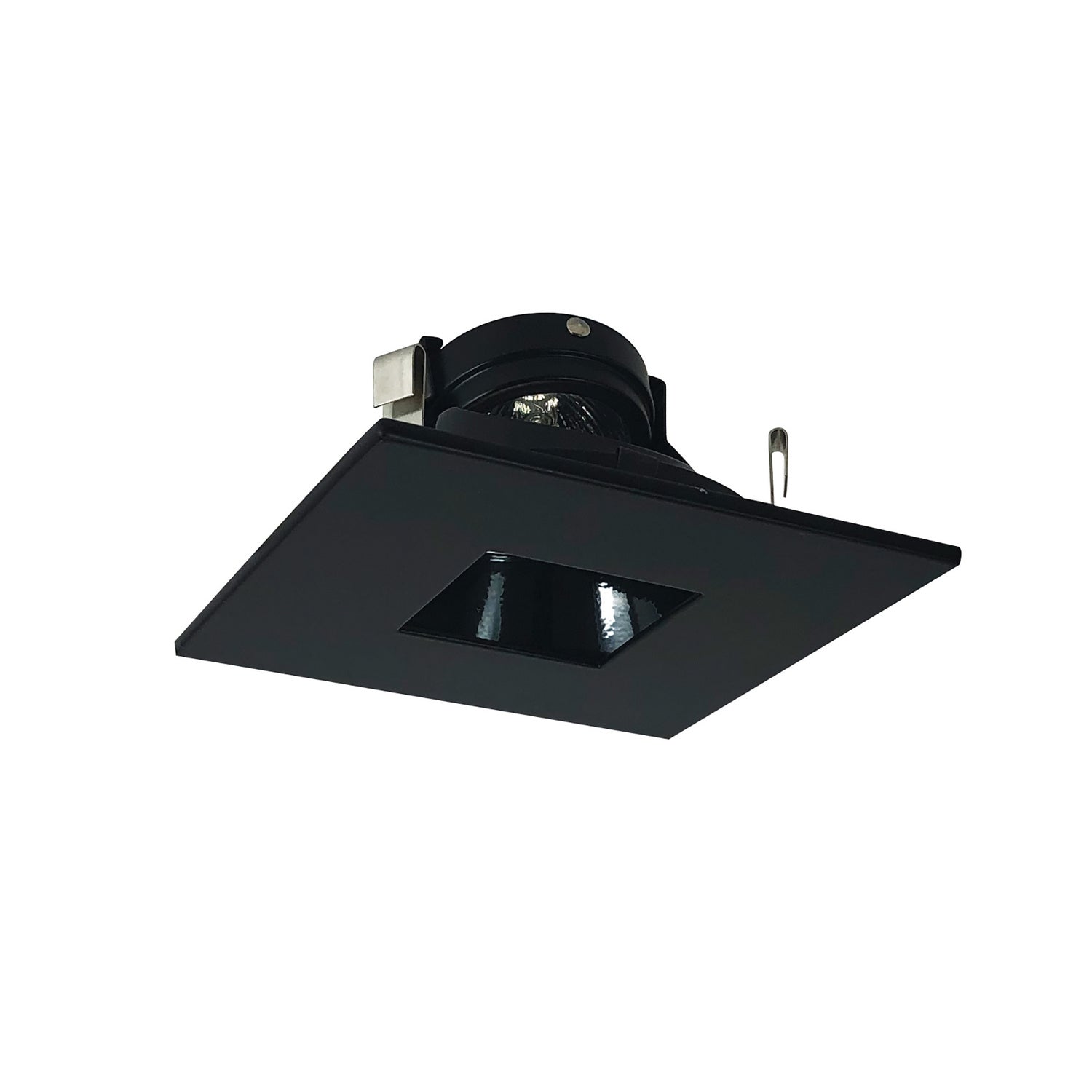 Nora Lighting - NL-4855BB - 4"Sq W/2"Sq Hole,Adj,Ref,B - Rec Lv 4" Square Trim - Black