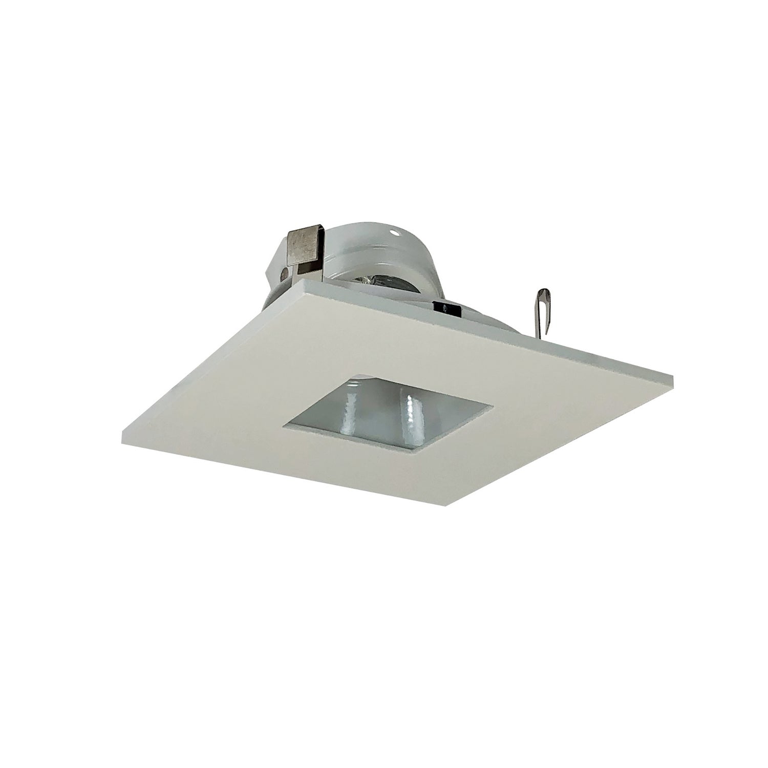 Nora Lighting - NL-4855WW - 4"Sq W/2"Sq Hole,Adj,Wh Ref - Rec Lv 4" Square Trim - White