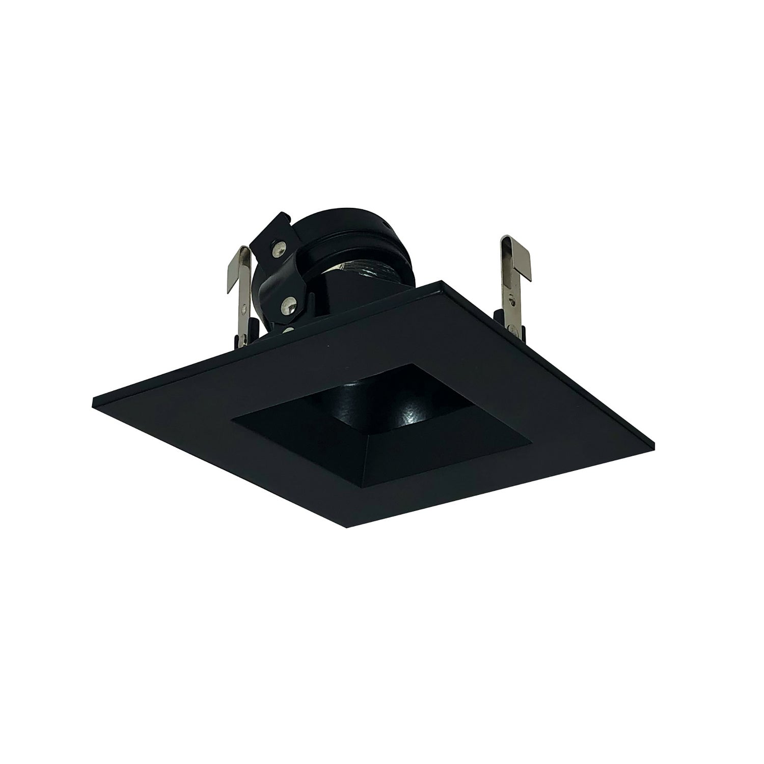 Nora Lighting - NL-4857BB - 4"Sqtrm Regress,Adj,Ref - Rec Lv 4" Square Trim - Black