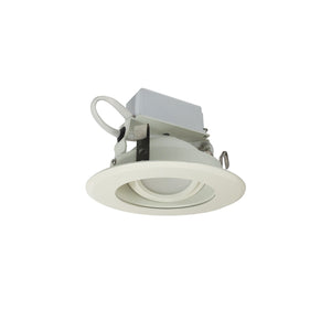 Nora Lighting - NLCBC-46927XMPW - 4"Adjustable - Rec LED Cobalt 4" Adj Ret - Matte Powder White