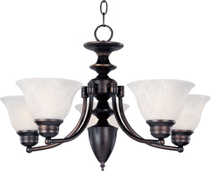 Maxim - 2699MROI - Five Light Chandelier - Malaga - Oil Rubbed Bronze