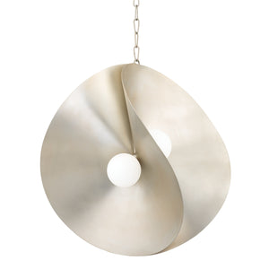 Corbett Lighting - 330-30-WSL - LED Pendant - Peony - Warm Silver Leaf