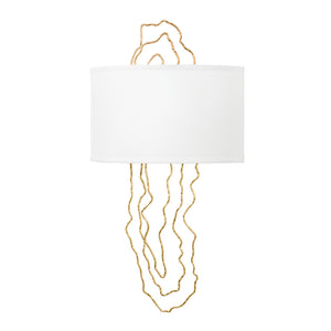 Corbett Lighting - 404-02-VGL - Two Light Wall Sconce - 5Th Avenue - Vintage Gold Leaf