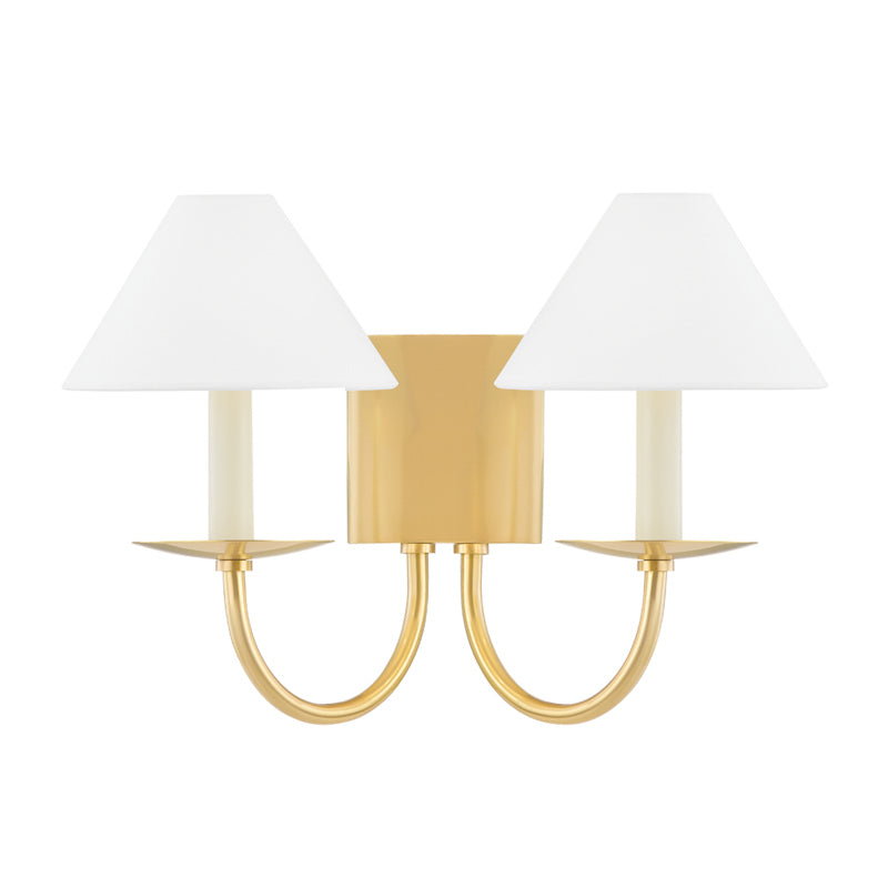 Mitzi - H464102-AGB - Two Light Wall Sconce - Lenore - Aged Brass