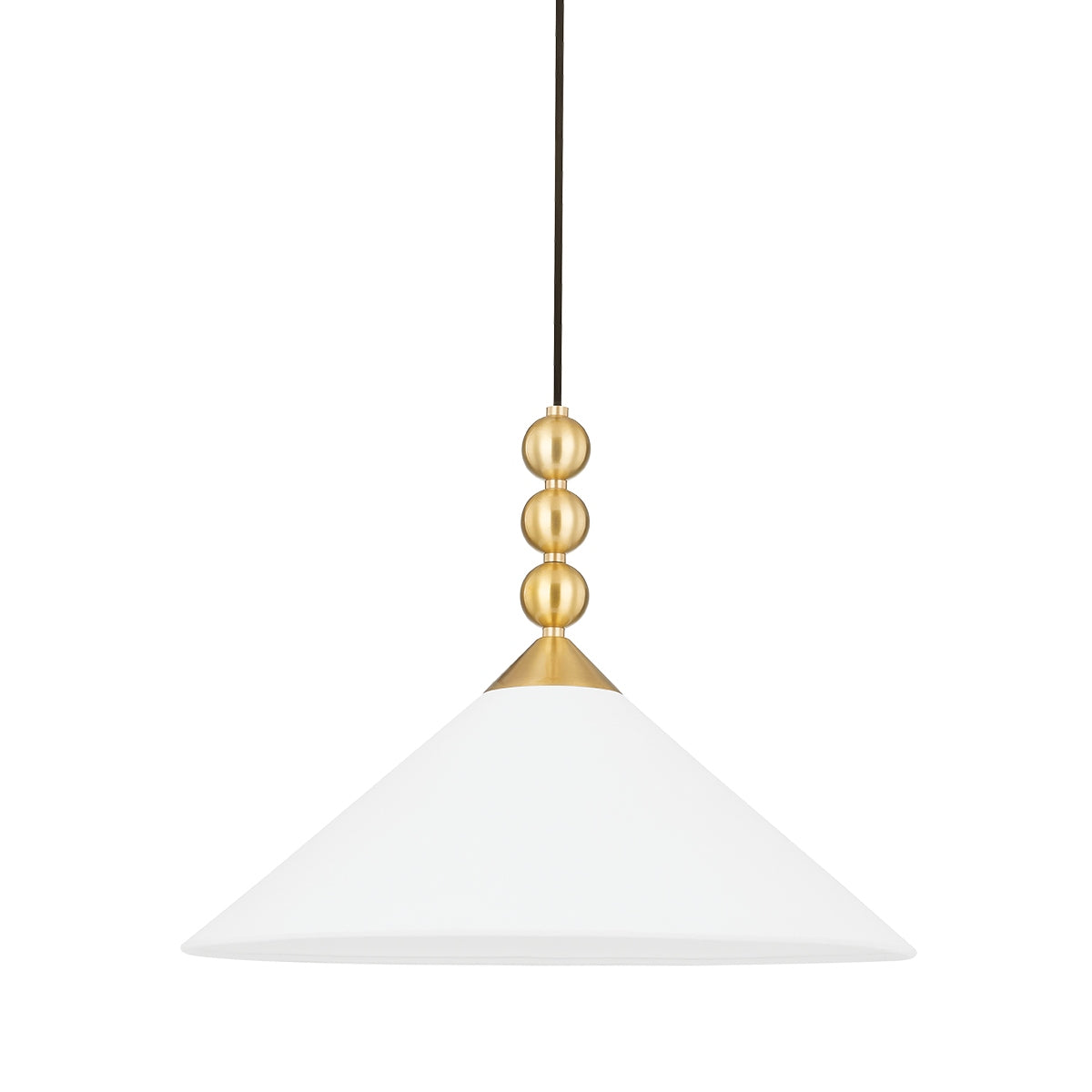 Mitzi - H682701-AGB - One Light Pendant - Sang - Aged Brass