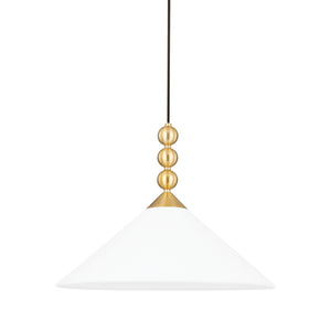 Mitzi - H682701-AGB - One Light Pendant - Sang - Aged Brass