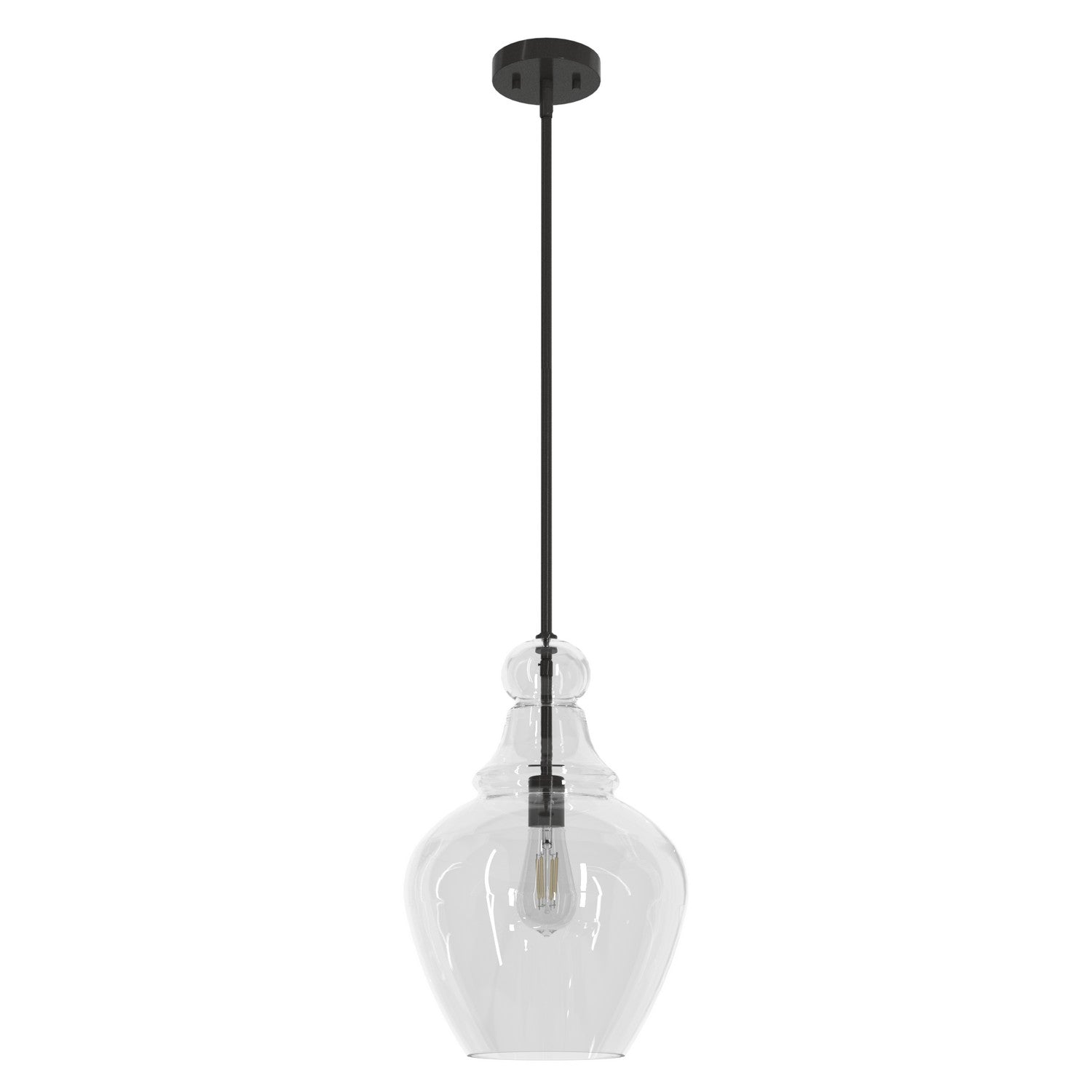 Hunter - 19566 - One Light Pendant - Maple Park - Noble Bronze