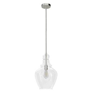 Hunter - 19567 - One Light Pendant - Maple Park - Brushed Nickel