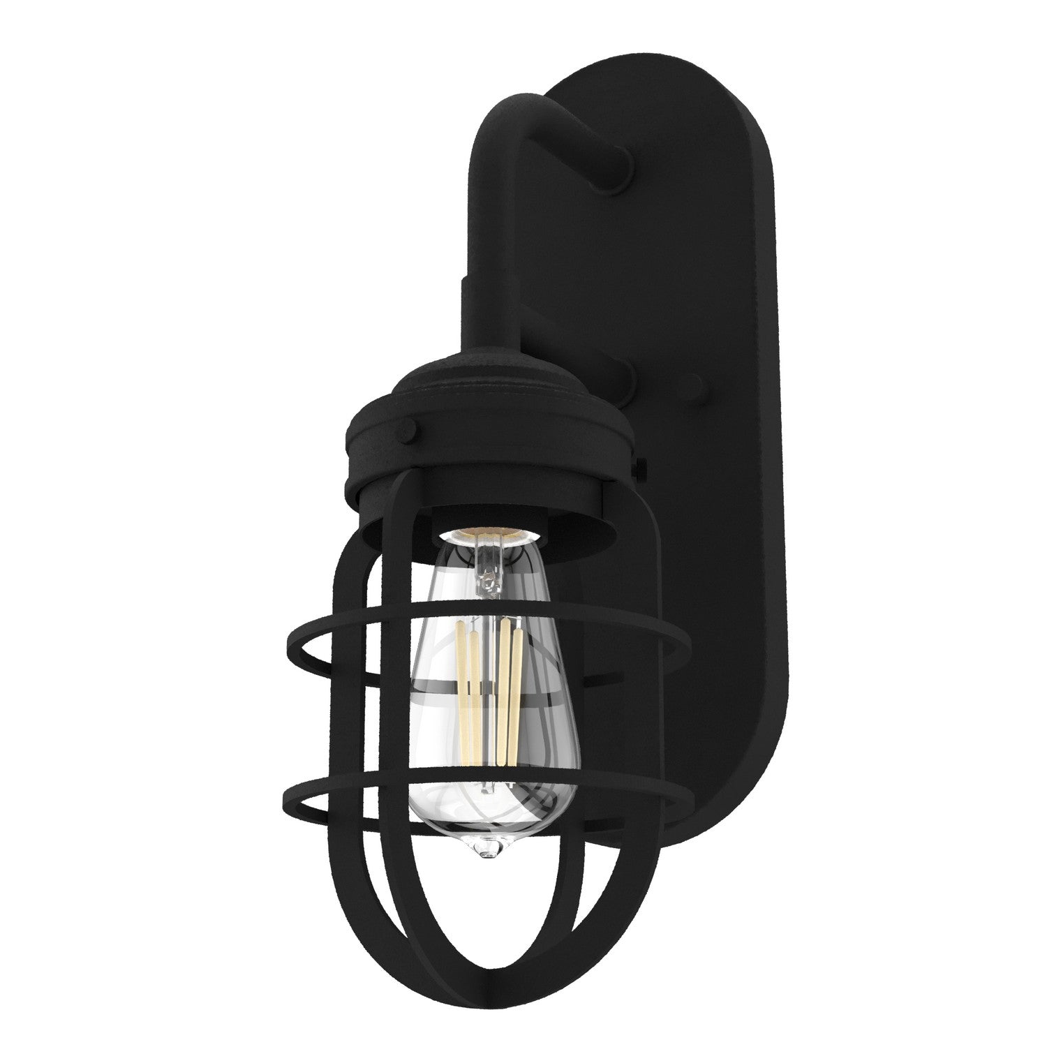 Hunter - 19668 - One Light Wall Sconce - Starklake - Natural Black Iron