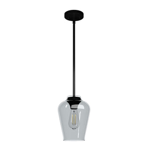 Hunter - 19724 - One Light Pendant - Vidria - Matte Black