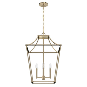 Hunter - 19874 - Four Light Pendant - Laurel Ridge - Alturas Gold