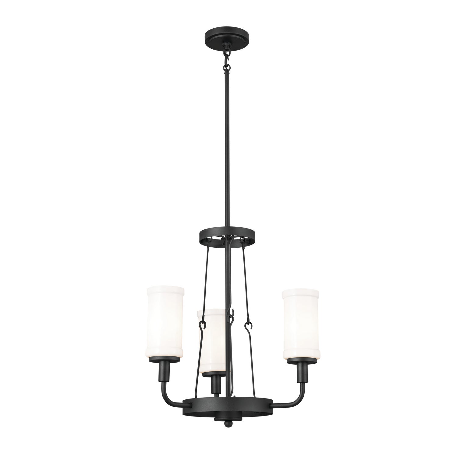 Kichler - 52450BKT - Three Light Mini Chandelier - Vetivene - Textured Black