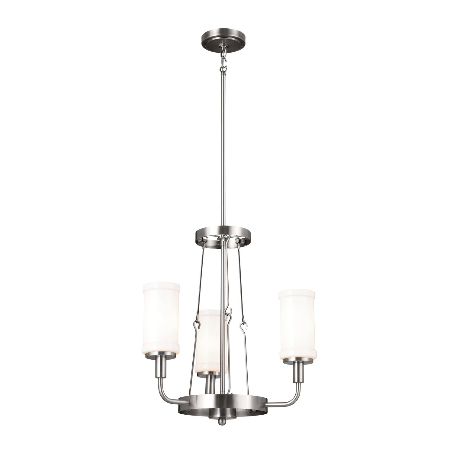 Kichler - 52450CLP - Three Light Mini Chandelier - Vetivene - Classic Pewter