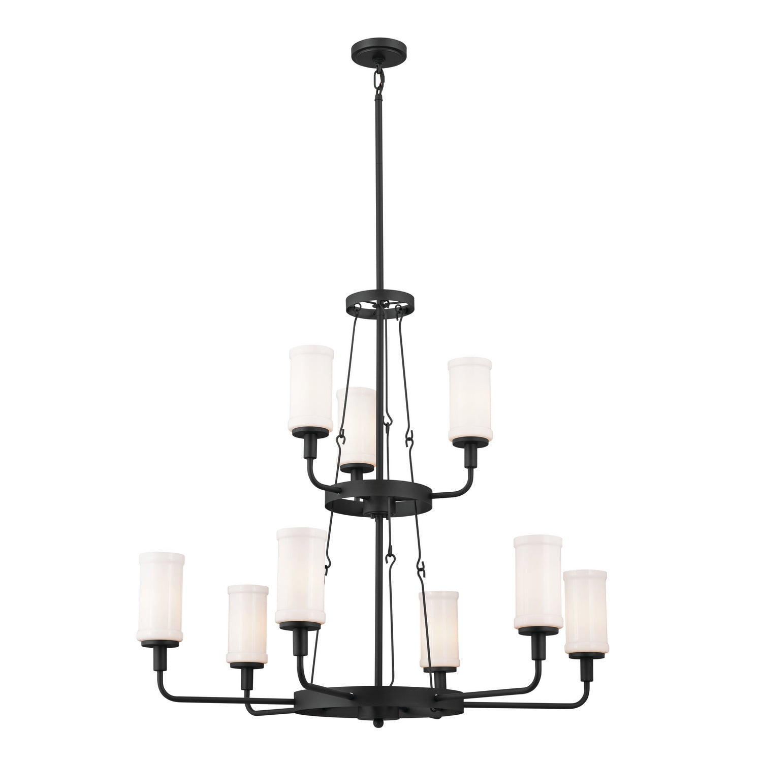 Kichler - 52452BKT - Nine Light Chandelier - Vetivene - Textured Black