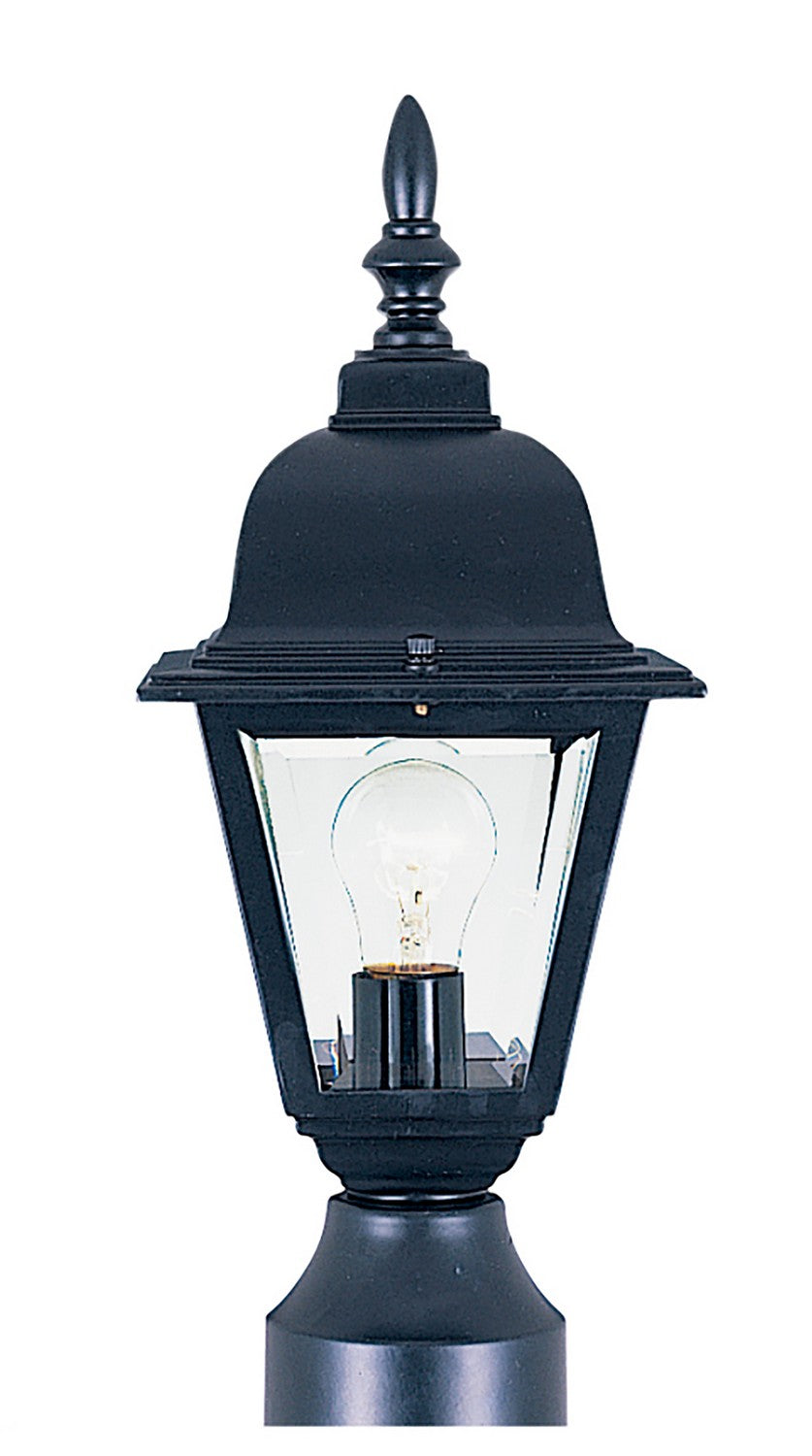 Maxim - 3006CLBK - One Light Outdoor Pole/Post Lantern - Builder Cast - Black